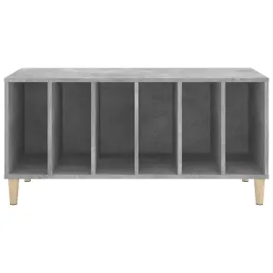 vidaXL Record Cabinet Concrete Grey 100x38x48 cm Engineered Wood