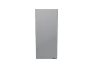 GoodHome Imandra Gloss Grey Single Bathroom Wall cabinet (H)90cm (W)40cm