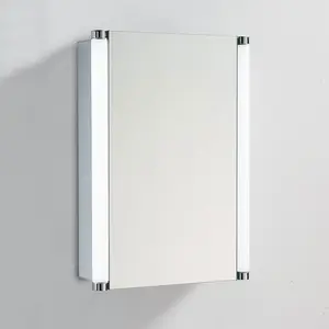 Nico LED Illuminated Single Mirrored Wall Cabinet (H)700mm (W)500mm