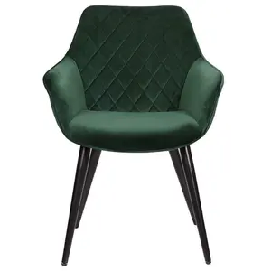 Alinblot Upholstered Armchair (Set of 2) Green Velvet