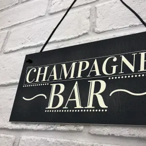 Red Ocean Champagne Bar Hanging Sign Gin Tonic Pub BBQ Party Vintage Chic Friendship Gift