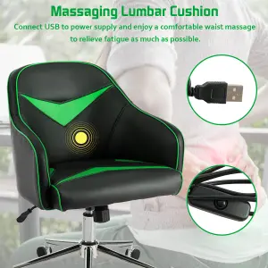 Costway Gaming Accent Chair Ergonomic Desk Chair Home Office Chair Adjustable Height