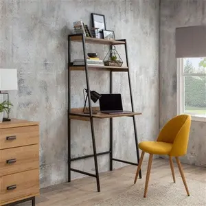 Dunelm Fulton Ladder Desk, Industrial, Brown, Fulton Pine