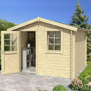 Lasita Osland Nina 175 Log Cabin - 2.7m x 1.7m - Traditional Garden Summer House