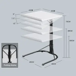 Folding Laptop Table Sofa Bed Stand Computer Desk Adjustable Tray
