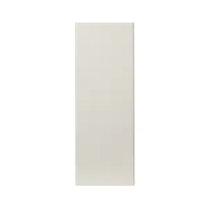 GoodHome Stevia & Garcinia Gloss cream slab Standard Wall Clad on end panel (H)960mm (W)360mm