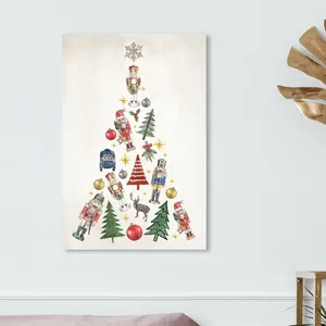 Fun Christmas Tree - Wrapped Canvas Painting 61 cm H x 41 cm W