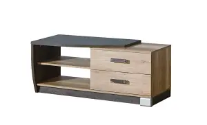 Romero R3 TV Cabinet Left - Sleek Design in Oak Canyon, H505mm W1200mm D460mm