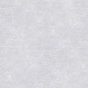 Galerie Natural Fx Silver Grey Crocodile Embossed Wallpaper