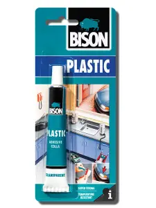 Bison Hard Plastic Transparent Adhesive 25ml (6 Packs)