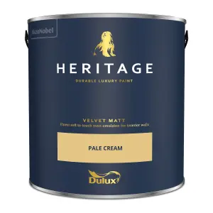 Dulux Trade Heritage Pale Cream Velvet matt Wall paint, 2.5L