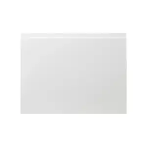 GoodHome Garcinia Integrated handle Gloss white Appliance Cabinet door (W)600mm (H)453mm (T)19mm