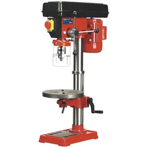 12-Speed Bench Pillar Drill with 370W Motor and Safety Features