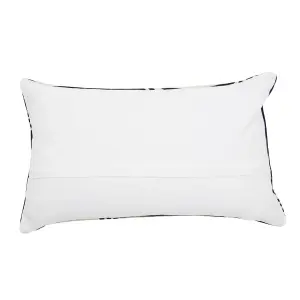 Bosie Ozella Black And White Rectangular Cushion