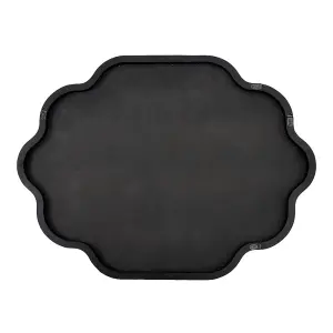 Metal Decorative Wall Mounted Shatterproof Mirror with Black Frame