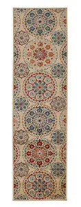 Persian Easy to Clean Floral Graphics Multi Traditional Dining Room Rug-120cm X 170cm