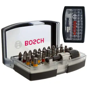 Bosch 64 Piece Screwdriver Drill Bit Set Colour Coded Magnetic Holder PH PZ TORX