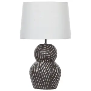 Ceramic Table Lamp Black GUAPORE