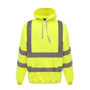 Yoko Mens Hi Vis Reflective Hoodie