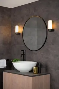 Lucide Jesse Classic Wall Light Bathroom - 1xG9 - IP44 - Black