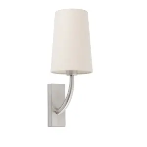 Luminosa Rem Wall Light with Shade Nickel, E27