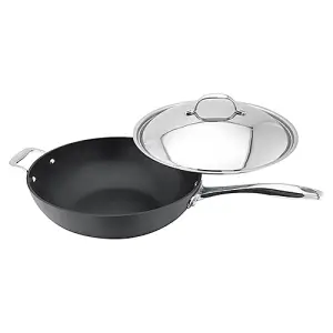 Stellar 6000 Hard Anodised 30cm Wok with Lid