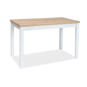 Ashlly Dining Table Oak Lancelot / White / H75 x L100 x W60cm