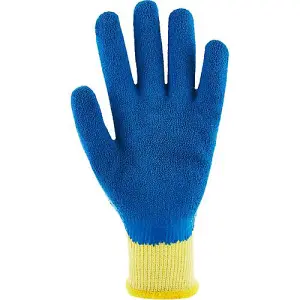 Set Of 12 Rubber Coated Builders Gloves  Latex Material, Large, Strong Grip Safety Gloves