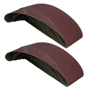 10 Pack Sanding Belts 80 Grit 915 x100mm Tool Sander Grinder Woodwork File SIL67