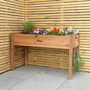 Woodside Raised Wooden Flower Bed