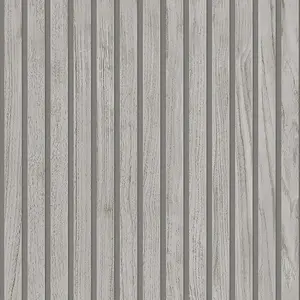 Belgravia Panacea Wood Slat Grey Wallpaper Modern Contemporary Feature Wall