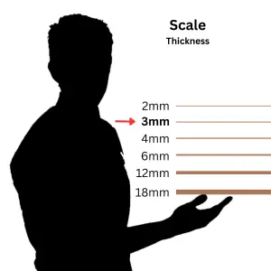 Pack of 5 Laser Compatible MDF Boards 600mm x 400mm x 3mm