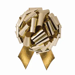 Fo Novelties Metallic Pull Bow Metallic Gold (One Size)