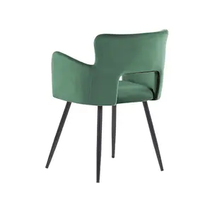 Kirssy Upholstered Dining Chair Dark Green