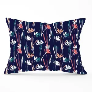 Hand Drawn Wild Flowers Cushions 33cm x 48cm