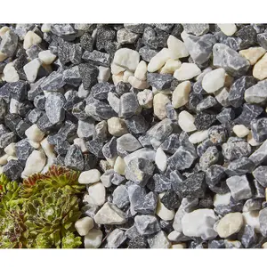 Alpine Grey White Black 12-25mm Stone Gravel Chippings Garden Patio Aggregates