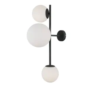 Luminosa Vailante Modern 3 Light Wall Lamp, E27+E14