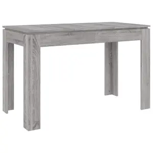 Seeger Dining Table 120x60x76 cm Engineered Wood Grey