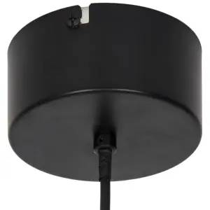 GoodHome Daluiz Matt Black Pendant ceiling light