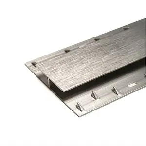 0.9m Superior Brushed Steel Nickel Double Door Plate Threshold