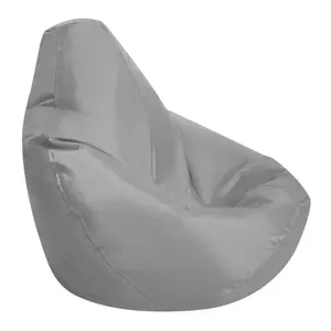 Veeva Kids Indoor Outdoor Bean Bag Gaming Chair Light Grey