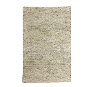 Handmade Luxurious Easy to Clean Modern Green Wool Dotted Rug for Living Room & Bedroom-160cm X 230cm