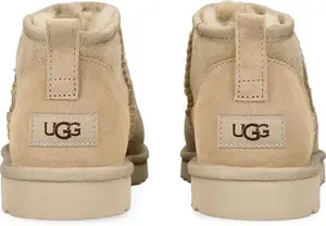 UGG Suede Classic Ultra Mini Boots - Beige - 11 US