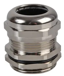 PRO POWER - PG-MA PG21 Brass Nickel Plated Cable Gland 14-18mm Dia.