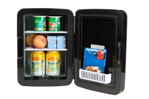 Sensio Home 10L Mini Fridge Cooler & Warmer AC+DC Power Black