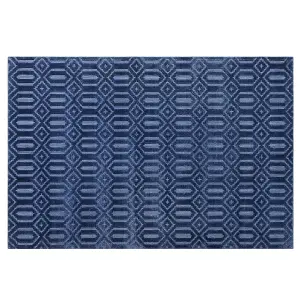 Viscose Rug 140 x 200 cm Navy Blue ADATEPE