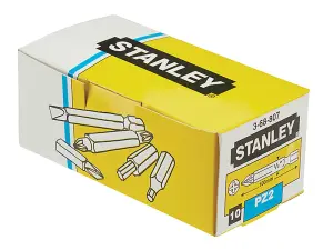 Stanley 3-68-807 Pozidriv Power Bits PZ2 x 100mm (Box 10) STA368807B