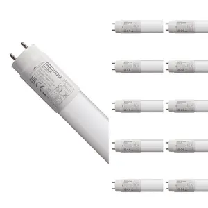 Crompton Lamps LED 2ft T8 Tube 9W (10 Pack) Daylight Opal