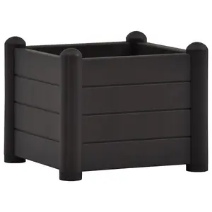 Berkfield Garden Raised Bed PP Anthracite 43x43x35 cm