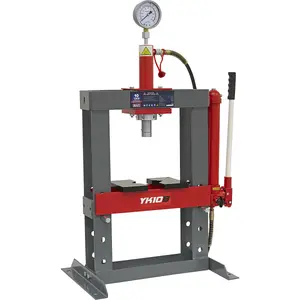 10 Tonne Hydraulic Bench Press with Detachable Pump & Ram - Dual Table Plates for Versatile Use